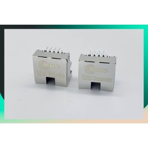 Quality REACH RJ45 Ethernet Jack DIP Type Connector With LED 8P8C Offset Type With Clips for sale Buy cheap REACH RJ45 Ethernet Jack DIP Type Connector With LED 8P8C Offset Type With Clips product