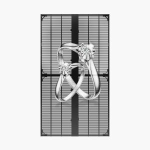 High Definition LED Grille Screen IP65 Transparency LED Grille Display