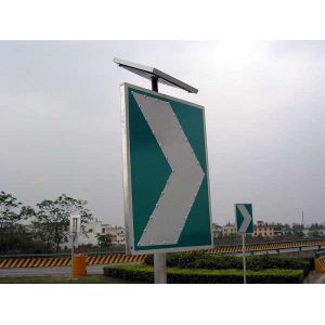 Buy cheap High Luminance Aluminum 900mm 18V Solar Chevron Sign With Pole from wholesalers