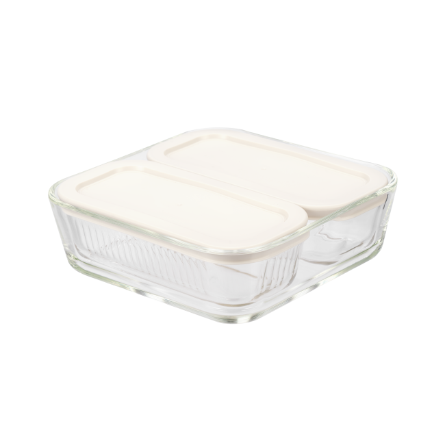 Borosilicate Glass Food Containers with PE Lids Set