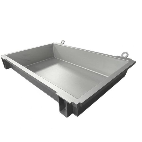 Buy cheap Custom Dimensions Aluminum Dross Pan with Iron-carbon Alloy and Drilling & Tapping for Industrial Use from wholesalers