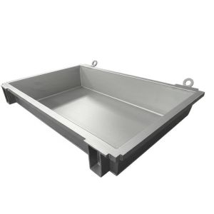 Buy cheap Custom Dimensions Aluminum Dross Pan with Iron-carbon Alloy and Drilling & Tapping for Industrial Use from wholesalers