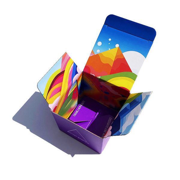 Customizable Corrugated Paper Packaging Box Full Colors Printed Auto Lock Bottom