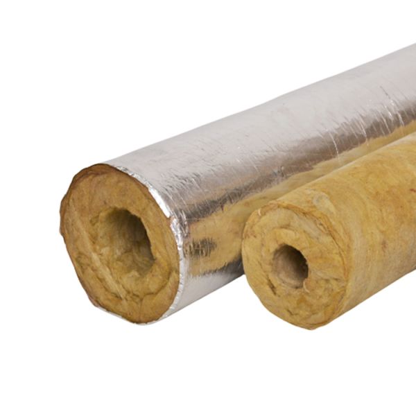 Fireproof Rock Wool Pipe Insulation for Industrial Use Aluminum Foil Thermal Insulation Tube