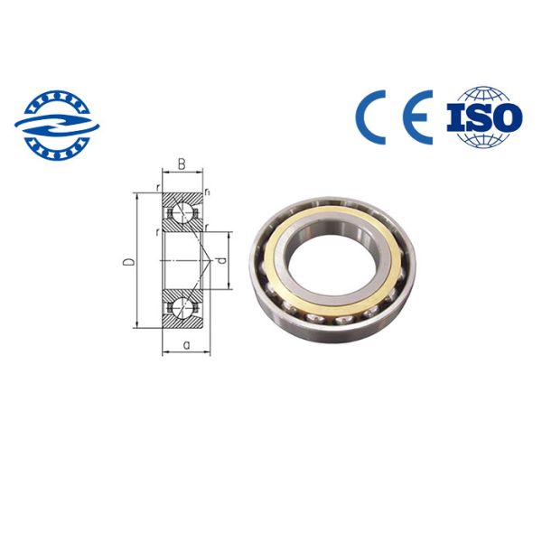 7204 Single Row Angular Contact Ball Bearing Size 20*47*14 mm
