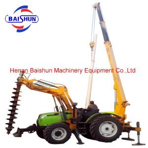 Buy cheap Hydraulic digger electric pole erection machine with famous brand from wholesalers