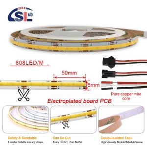 Buy cheap 12v24v 8mm 608leds 3000K 4000K 6500K CCT Electroplate Dual Color COB Led Strip Light from wholesalers