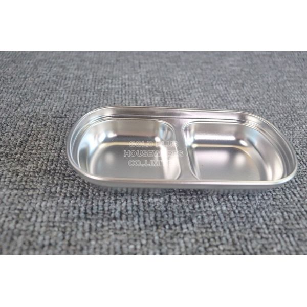Buy cheap Custom Stainless Steel Dishes Multifunction Seasoning Rectangle Snack Appetizer from wholesalers