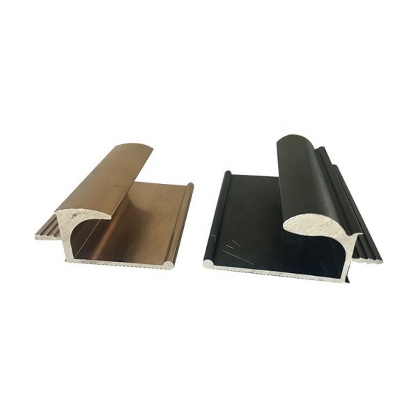 Quality Wardrobe Closet Aluminum Profiles With Silver Bronze Surfaces for sale