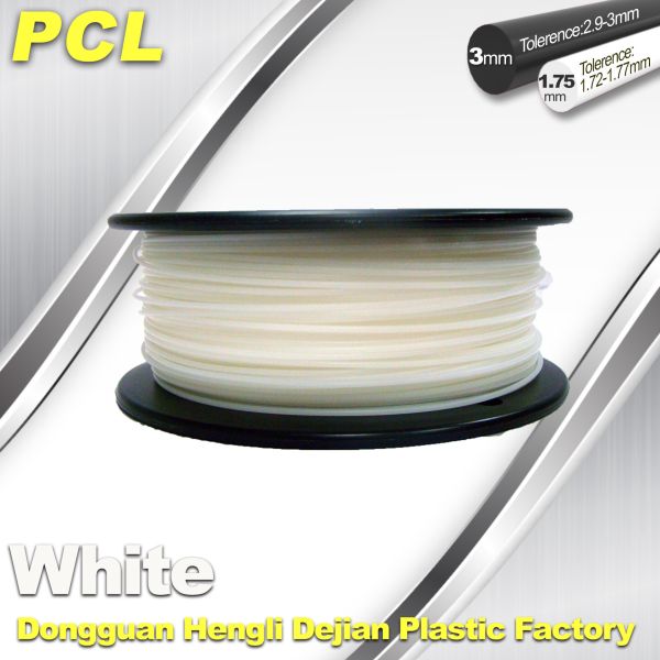 Quality Low Temperature Filament , PCL fFilament , 0.5kg/ roll ,1.75 /3.0mm. for sale