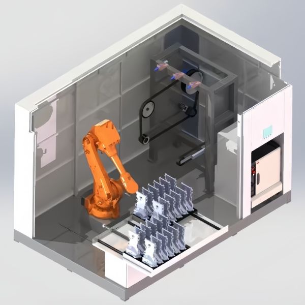 Quality Modular Robotic Finishing System for Metal Castings Automated Grinding and Precision Polishing Equipment for sale