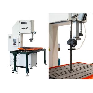 Buy cheap 30kw VH500 Band Saw Cutting Machine With 1000mm Cutting Capacity / 15HP Pulsed Filter Core Collector from wholesalers