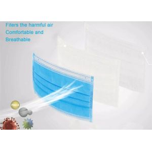 Buy cheap Carbon Disposable Dust Face Mask Breathable Non Woven 3 Layers Light Weight from wholesalers