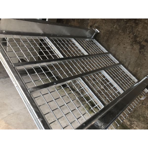 54” X 54" X 25" Collapsible Wire Container Hot Dipped Galvanization Coating With