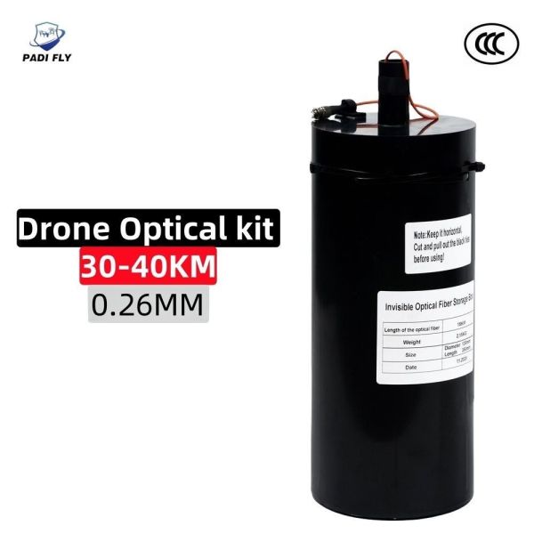 Buy cheap 30-40km Ultra Long Distance 0.26mm Portable Fibre Optic Kit with Drone Anti-Interference Communication Technology from wholesalers