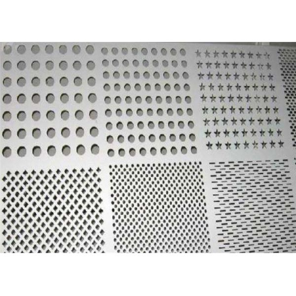 Customized Galvanized Perforated Metal Mesh Cladding Panels Multi Hole Pattern