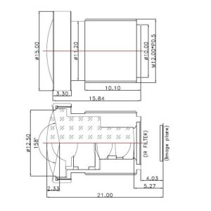 Buy cheap 1/2.5" 3.1 mm wide angle S mount lens , HFOV 132 degree, F2.4, good for Aptina MT9P031,CCL125031MPF from wholesalers