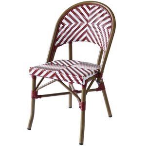 Buy cheap Rustproof Powder Coated Aluminium High Back Wicker Dining Chairs from wholesalers