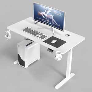Buy cheap Electric Height Adjustable Office Furniture for Custom Hospital Wooden White Buff Sit Standing Laptop Table from wholesalers
