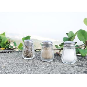 Buy cheap 10ml Capacity Modern Glass Salt and Pepper Shaker Set with Grinder and Condiment from wholesalers