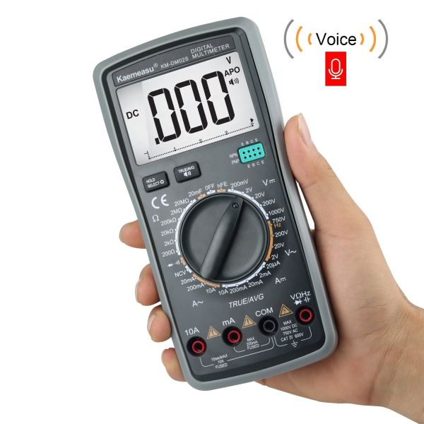 Quality Intelligent Voice Multitester Auto Range Multifunction Laboratory Equipment Resistor Tester Digital Multimeter for sale