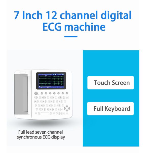 Six Channel ECG Machine with Single / Multiple Leads & Internal / External Data