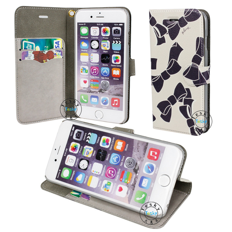 Buy cheap stand pu leather cell phone case For iphone 6 from wholesalers
