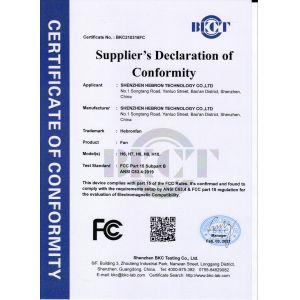 Shenzhen Hebron Technology Co., Ltd. Certifications