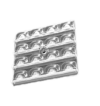 Buy cheap Practical SMD3030 LED Optics Lenses , 50x50mm Square LED Module product