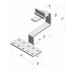 Buy cheap One For All Unique Clamps Customized Solar Roof Hooks and Hanger Bolts Suitable For The Framed Modules from wholesalers