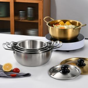 Buy cheap Kitchen Gold Instant Noodle Pot Home Use Stainless Steel Material from wholesalers