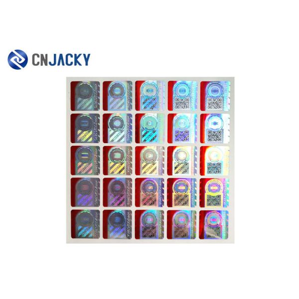 Anti Counterfeit QR Code Stickers Spot Security Label Custom Security Code