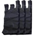 Buy cheap Black Color Biodegradable T Shirt Bags , T Shirt Plastic Shopping Bags from wholesalers