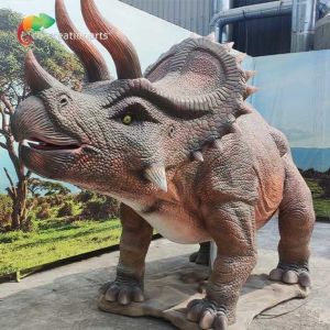 Buy cheap Realistic Life Size Animatronic Dinosaur Trceratops Jurassic For Amusement Park from wholesalers