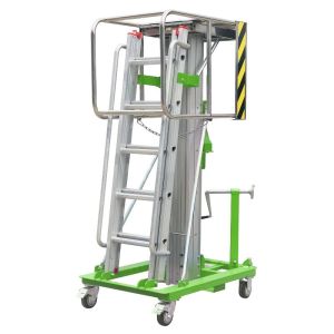 Buy cheap Manual Elevating Lift Manual Winch Elevating Work Platform from wholesalers