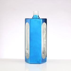 Custom Sealing Type Fancy Electroplated Colored Wine Bottles for Bar Celebration