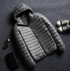 Buy cheap Blank Hooded Warm Down Jacket Casual Lightweight Winter Men Jackets from wholesalers