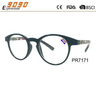Quality 2017 new design reading glasses ,made of PC frame,suitable for women and men for sale