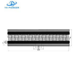 Buy cheap Adjustable Conveyor Separate Single - Row Roller Guide Rail with Durable POM and Stainless Steel Construction from wholesalers
