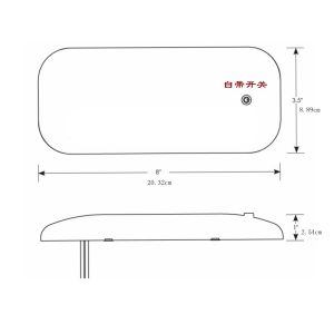 Buy cheap HWHongRV 12V warm White Ultra-Thin Dome LED Light Interior Lamp Caravan Campervan RV ceiling down Light with switch from wholesalers