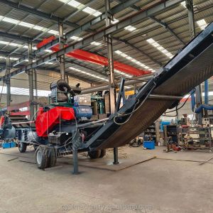 90KW 380V Wood Pallet Crusher Machine With Magnetic Separator