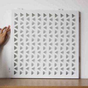 Powder Coated Aluminum Wire Fence Panels Perforated Metal Fencing Customized