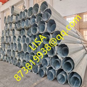 Buy cheap 75FT 2-Segments Dodecagonal Hot Dip Galvanized Transmission Steel Poles with product