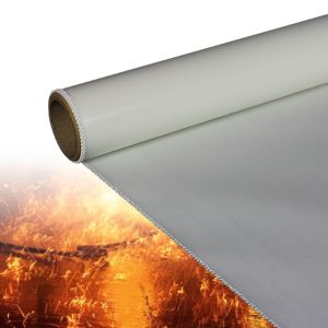Buy cheap Durable Water Repellent Silicone Coated Fiberglass Fabric with 50 m / 100 m Roll Length for High Temperature Applications from wholesalers