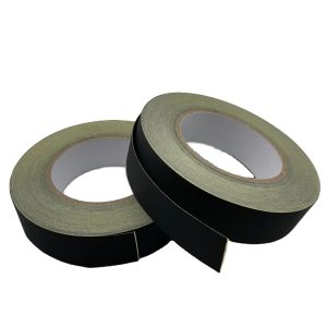 Buy cheap Black and white flame-retardant acetate fabric self-adhesive tape from wholesalers