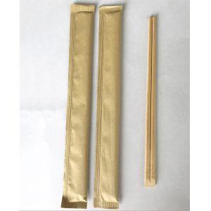 Buy cheap Disposable Bamboo Eco Friendly Chopsticks With Kraft Paper Packing from wholesalers