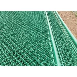 75x75 mm Wire Security Fence Panels / PVC Chain Link Fence galvanized