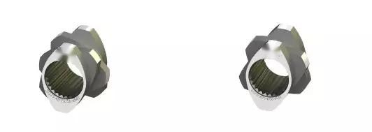 Buy cheap STS70 Twin Screw Extruder Parts Screws and Barrels for plastic machine from wholesalers