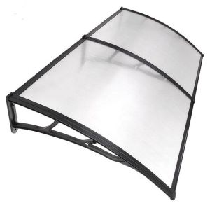 Buy cheap Aluminium Profile Connecting Parts 600*600mm Grey Polycarbonate Canopy from wholesalers