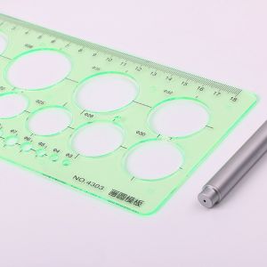Buy cheap Multi-template Circle Drawing Ruler High Clarity PS Various Sizes Efficient Drafting Tool from wholesalers